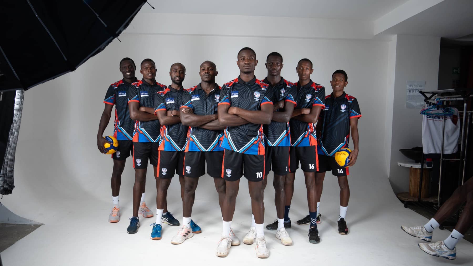 Chema VC players in a studio-style media photo